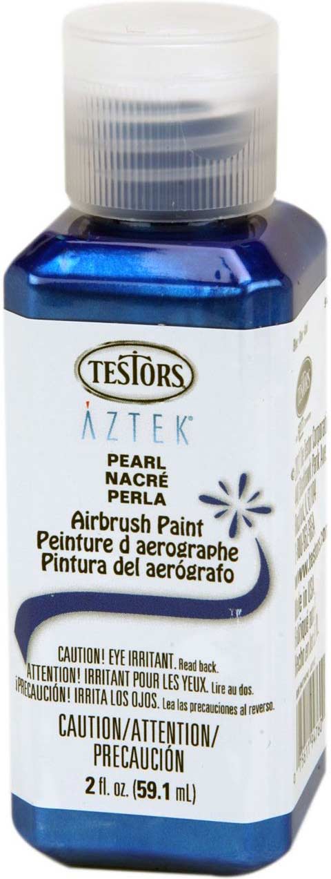 Aztek Airbrush Paint, Pearl Blue Acrylic, 2 oz. - Kremer's Toy And