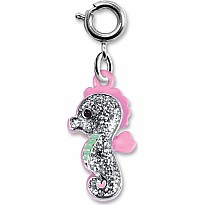 Glitter Seahorse Charm