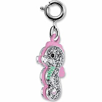 Glitter Seahorse Charm