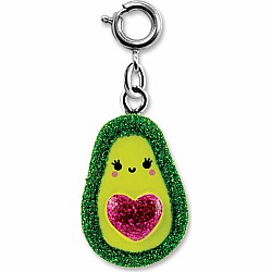 Glitter Avocado Charm