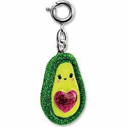 Glitter Avocado Charm