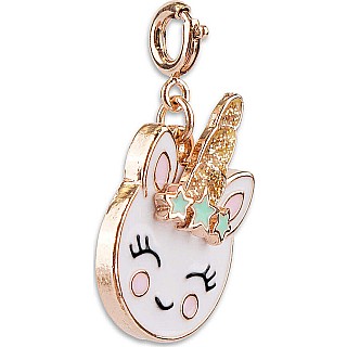 Gold Unicorn Smiley Charm