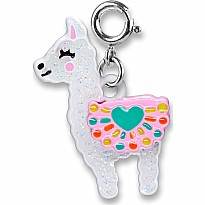 Glitter Llama Charm