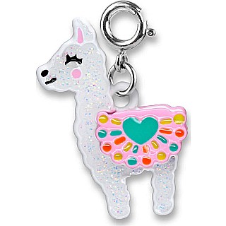 Glitter Llama Charm