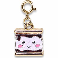 Gold Glitter S'mores Charm