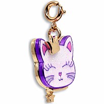 Gold Princess Kitty Charm