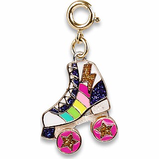 Gold Rollerskate Charm