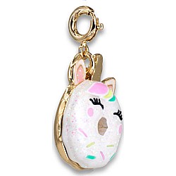 Gold Unicorn Donut Charm