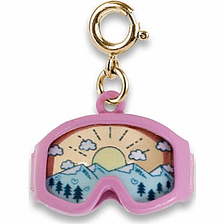 Gold Ski Goggles Charm