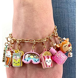 Gold Glitter Lemonade Charm