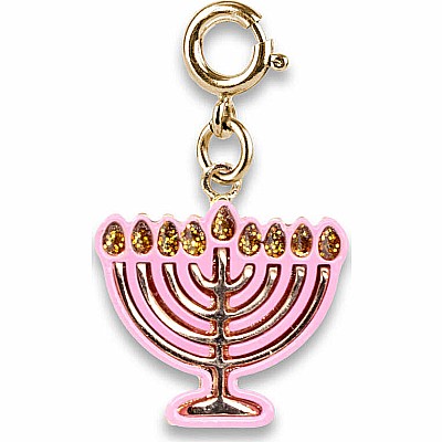 Gold Menorah Charm