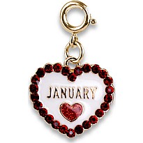 Gold January Birthstone Charm