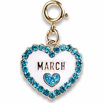 Gold March Birthstone Charm