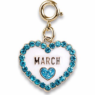 Gold March Birthstone Charm