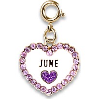 Gold June Birthstone Charm