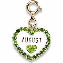 Gold August Birthstone Charm