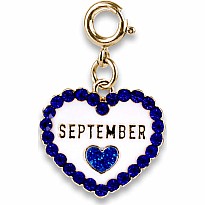 Gold September Birthstone Charm