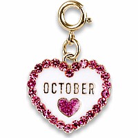 Gold October Birthstone Charm