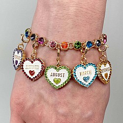 Gold October Birthstone Charm