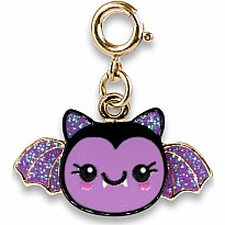 Gold Glitter Bat Charm