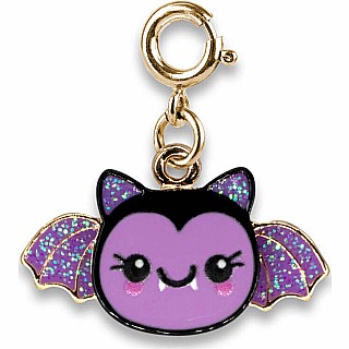 Gold Glitter Bat Charm