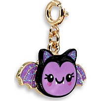 Gold Glitter Bat Charm