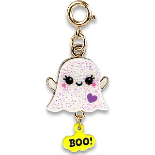 Gold Glitter Ghost Charm