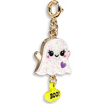 Gold Glitter Ghost Charm