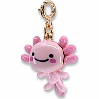 Gold Swivel Axolotl Charm