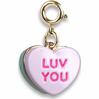 Gold Candy Heart Charm