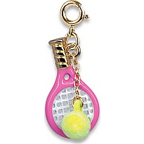 Gold Tennis Racquet Charm