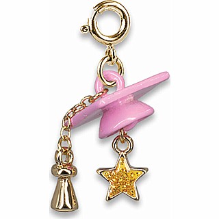 Gold Graduation Cap Charm