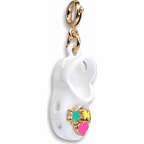 Gold Rubber Clog Charm