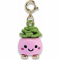 Gold Happy Succulent Charm