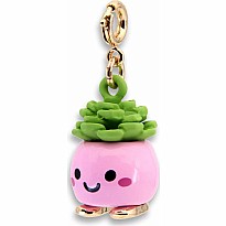 Gold Happy Succulent Charm