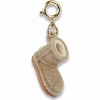 Gold Furry Bootie Charm