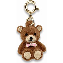 Gold Fuzzy Bear Charm