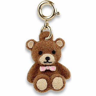 Gold Fuzzy Bear Charm