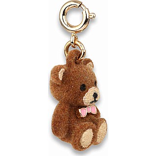 Gold Fuzzy Bear Charm