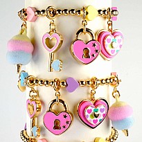 Gold Cotton Candy Charm