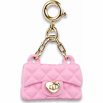 Gold Pink Purse Charm