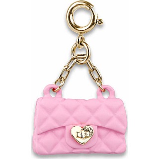 Gold Pink Purse Charm