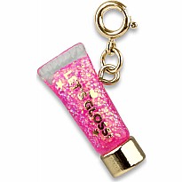 Gold Glitter Lip Gloss Charm