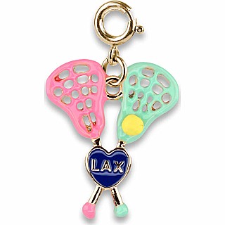 Gold Lacrosse Charm