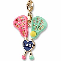 Gold Lacrosse Charm