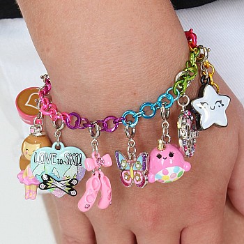 Charm It! Chain Bracelet, Rainbow