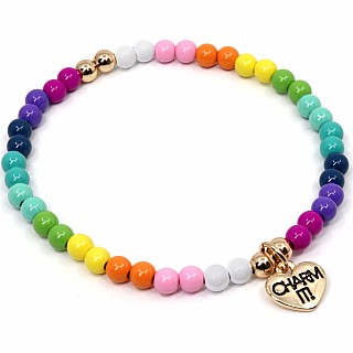 4mm Rainbow Stretch Bracelet