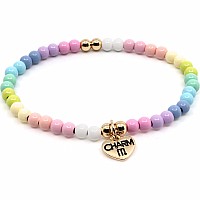 4mm Pastel Stretch Bead Bracelet