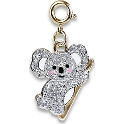 Gold Glitter Koala Charm