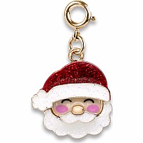 Gold Glitter Santa Claus Charm